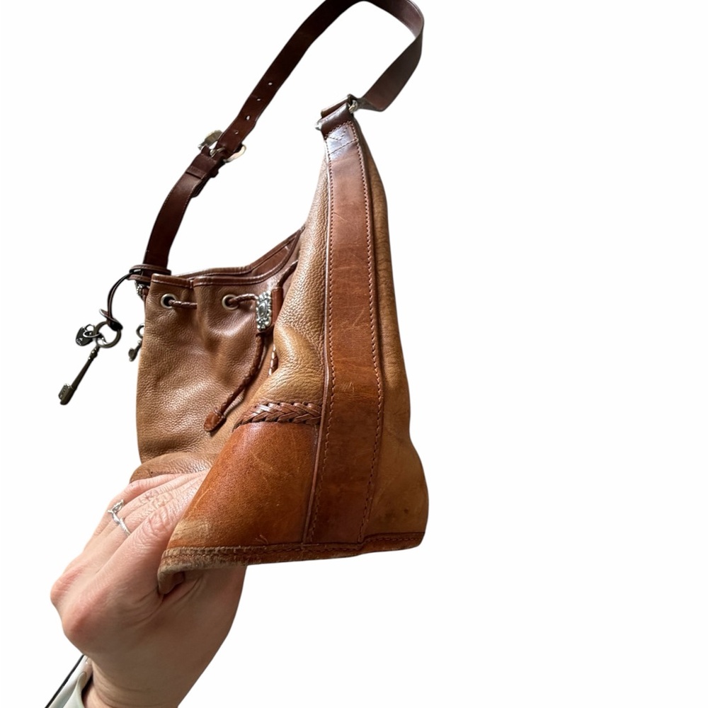 Vintage Y2K Fossil leather‎ bucket bag - Picture 7 of 8